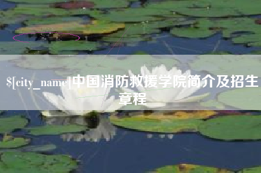 孝昌中国消防救援学院简介及招生章程