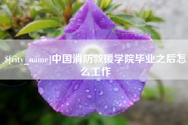 孝昌中国消防救援学院毕业之后怎么工作