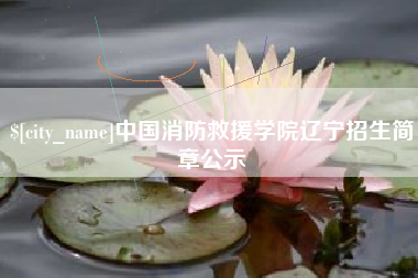 孝昌中国消防救援学院辽宁招生简章公示