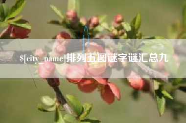 孝昌排列五图谜字谜汇总九
