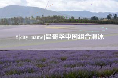 孝昌温哥华中国组合滑冰