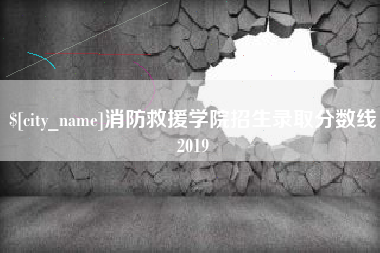 孝昌消防救援学院招生录取分数线2019