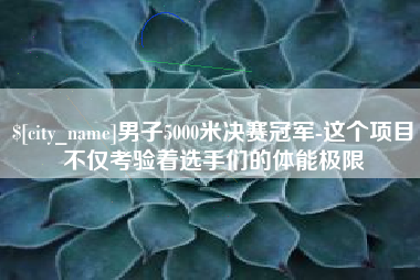 孝昌男子5000米决赛冠军-这个项目不仅考验着选手们的体能极限