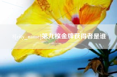 孝昌第九枚金牌获得者是谁