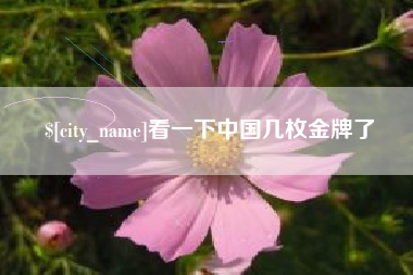 孝昌看一下中国几枚金牌了