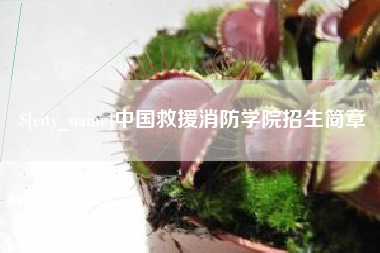孝昌中国救援消防学院招生简章