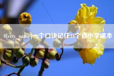 孝昌一个口诀记住34个省小学课本