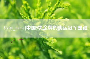 孝昌中国9块金牌的奥运冠军是谁