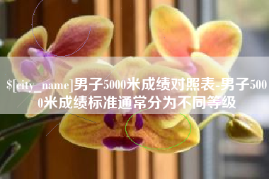 孝昌男子5000米成绩对照表-男子5000米成绩标准通常分为不同等级