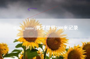 孝昌男子世界5000米记录