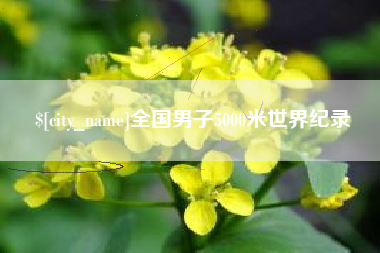 孝昌全国男子5000米世界纪录