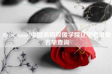 孝昌中国消防救援学院辽宁省录取名单查询
