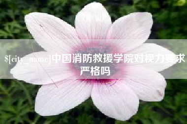 孝昌中国消防救援学院对视力要求严格吗