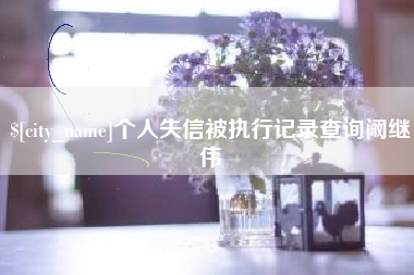 孝昌个人失信被执行记录查询阚继伟