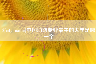 孝昌中国消防专业最牛的大学是哪一个