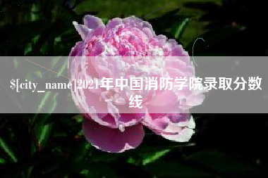 孝昌2021年中国消防学院录取分数线