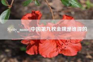 孝昌中国第九枚金牌是谁得的