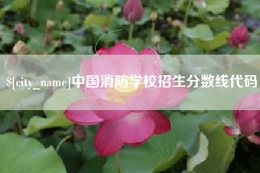 孝昌中国消防学校招生分数线代码
