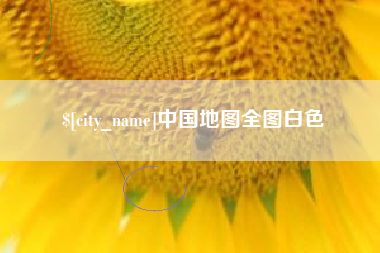 孝昌中国地图全图白色