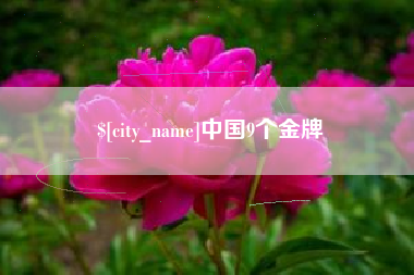 孝昌中国9个金牌