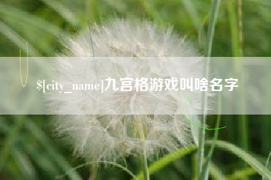 孝昌九宫格游戏叫啥名字
