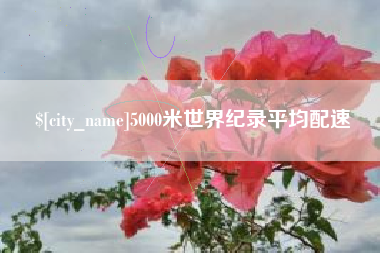 孝昌5000米世界纪录平均配速