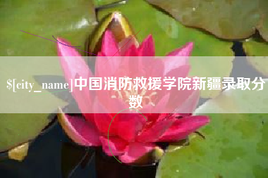孝昌中国消防救援学院新疆录取分数