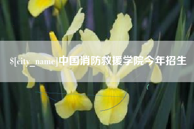 孝昌中国消防救援学院今年招生