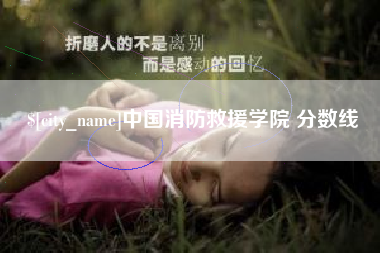 孝昌中国消防救援学院 分数线