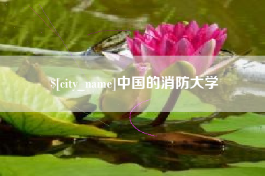 孝昌中国的消防大学