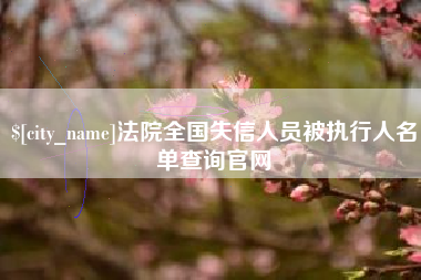 孝昌法院全国失信人员被执行人名单查询官网