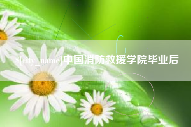 孝昌中国消防救援学院毕业后
