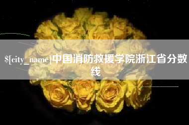 孝昌中国消防救援学院浙江省分数线