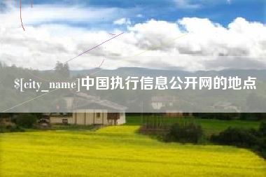孝昌中国执行信息公开网的地点